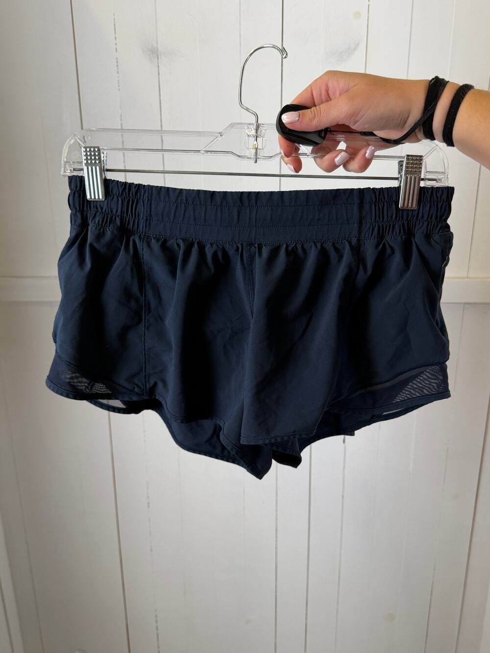 Lululemon Blue Athletic Shorts Size 10 Women's Excellent